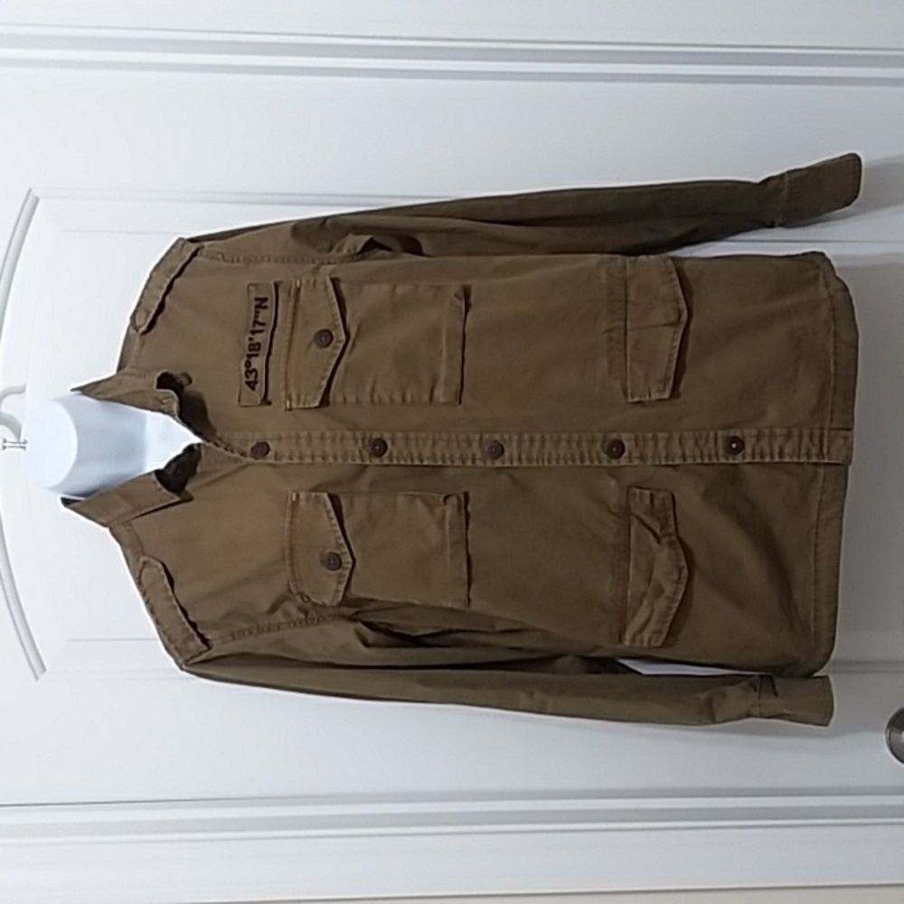 Zara Man Jean Military Style Jacket